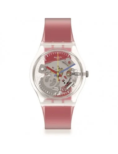Orologio Swatch Clearly Red Striped