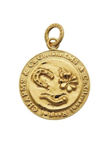 Charm Raspini Moneta Amuleti Dorata
